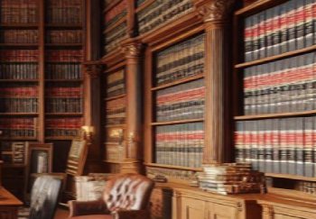 a law library filled with books from different states about chapter 7 bankruptcy